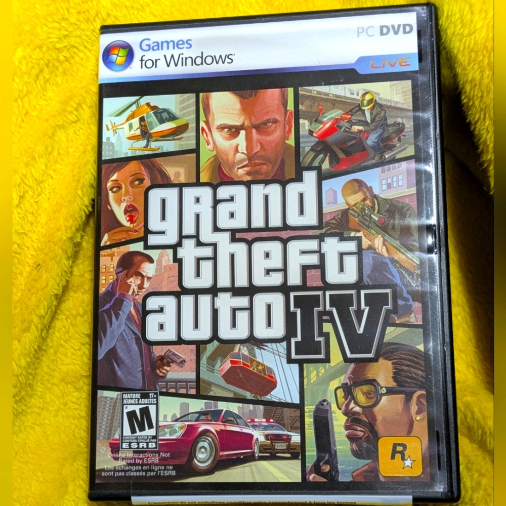 SEALED Grand Theft Auto IV | PC DVD Windows Live | GTA # RCK31515
